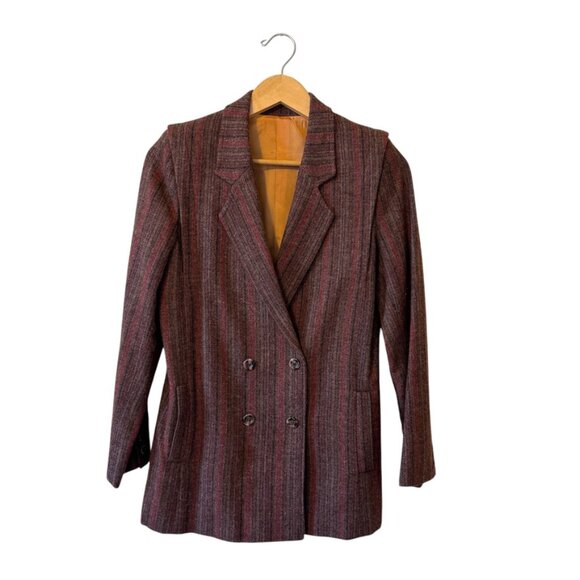 Vintage Oversized Wool/Nylon Blazer - Picture 1 of 7